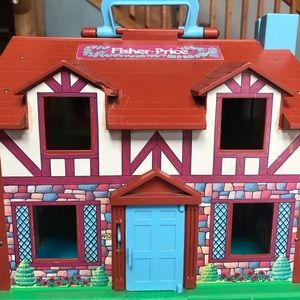 Vintage Fisher Price Little People 1969 Tudor Home